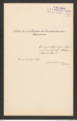 k.k. naturhistorisches Hofmuseum, Intendanzakten 1885-1896 (Hauer), Aktenzahl Z.222/1893, Seite 47